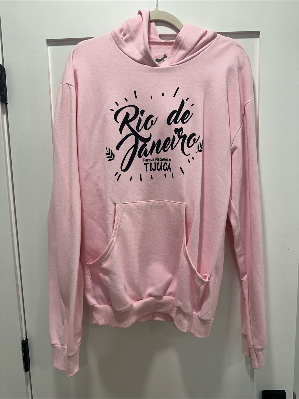 Rio de Janeiro Pink Hooded Sweatshirt